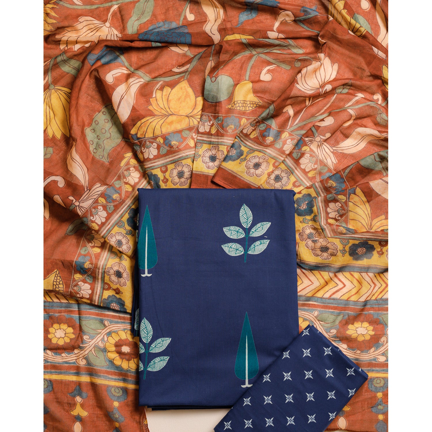 GUL RANG COTTON KALAMKARI SUIT SET