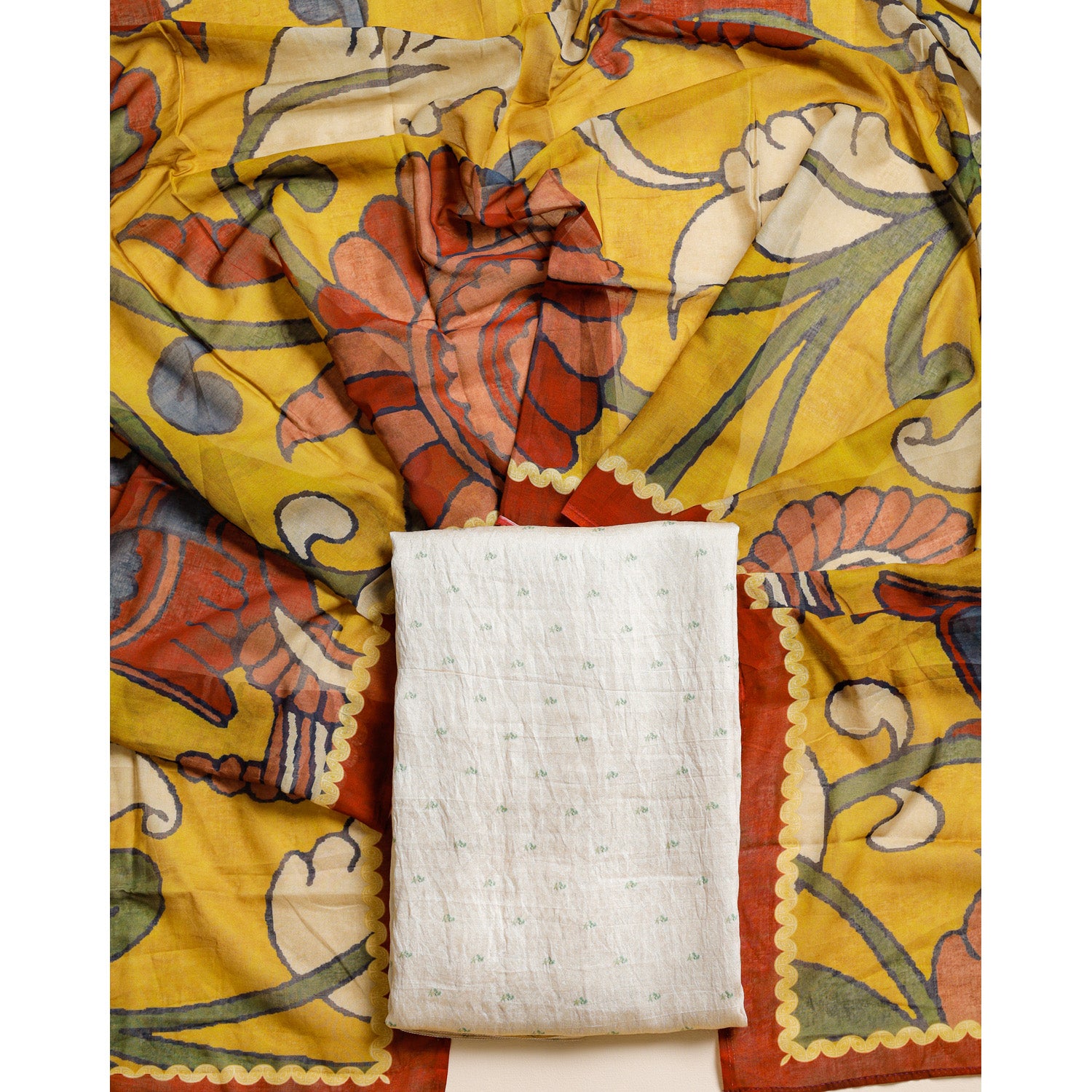 MOGRA CHANDERI 2 PIECE SET