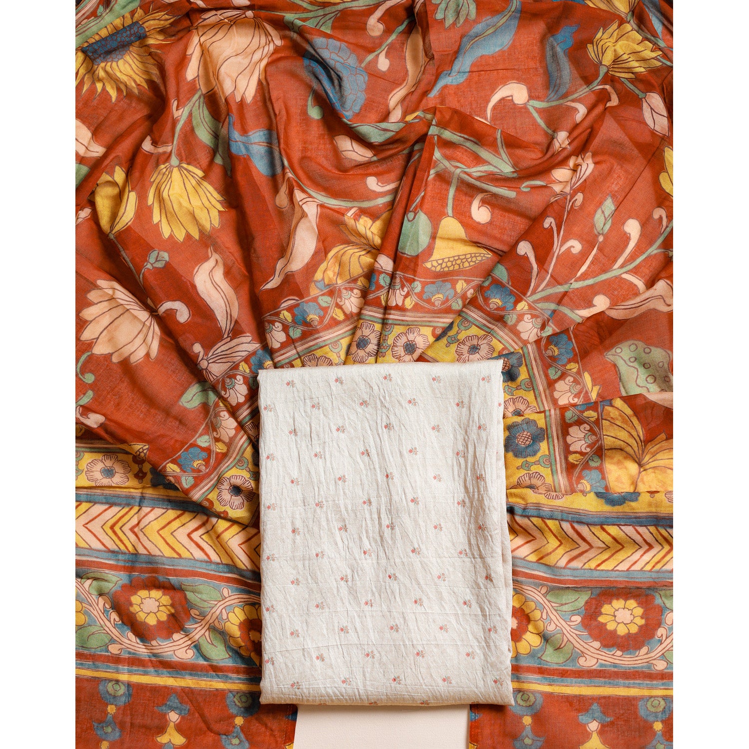MOGRA CHANDERI 2 PIECE SET