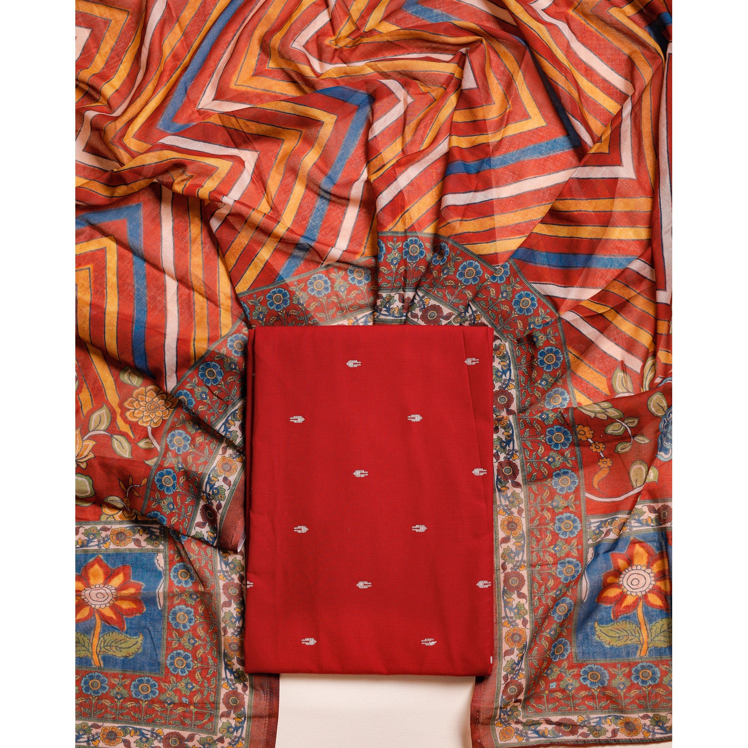 COTTON HANDLOOM 2 PIECE SET