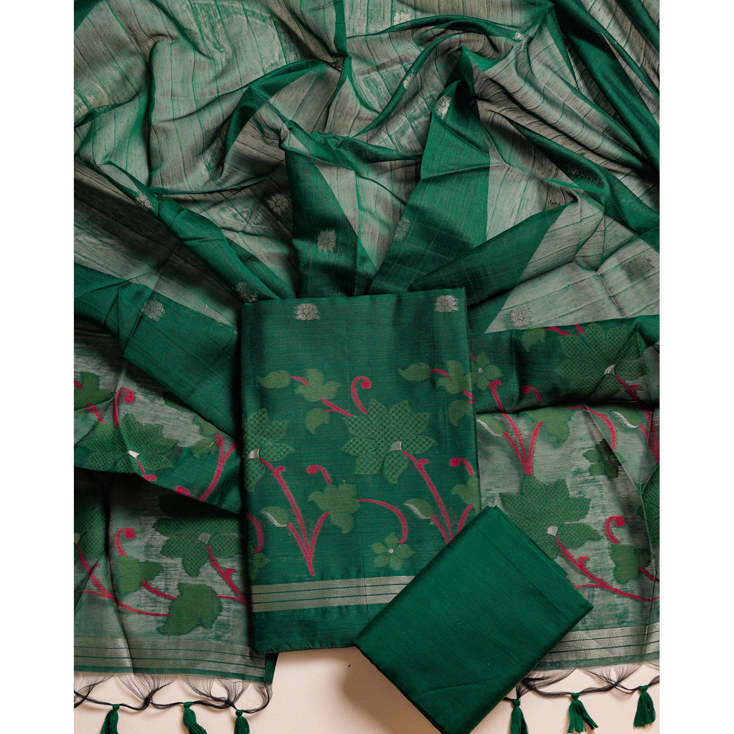 MUGA SILK PAITHANI SUIT SET