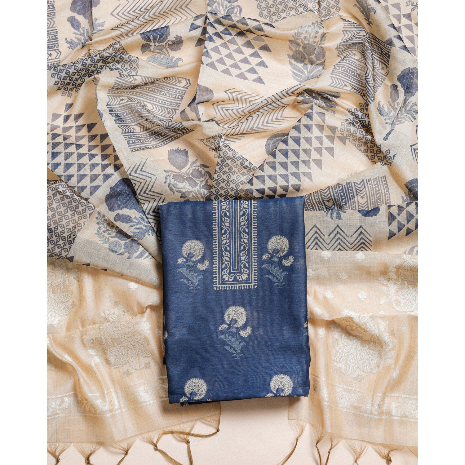 INDIGO MODAL PRINTED 2 PIECE SET