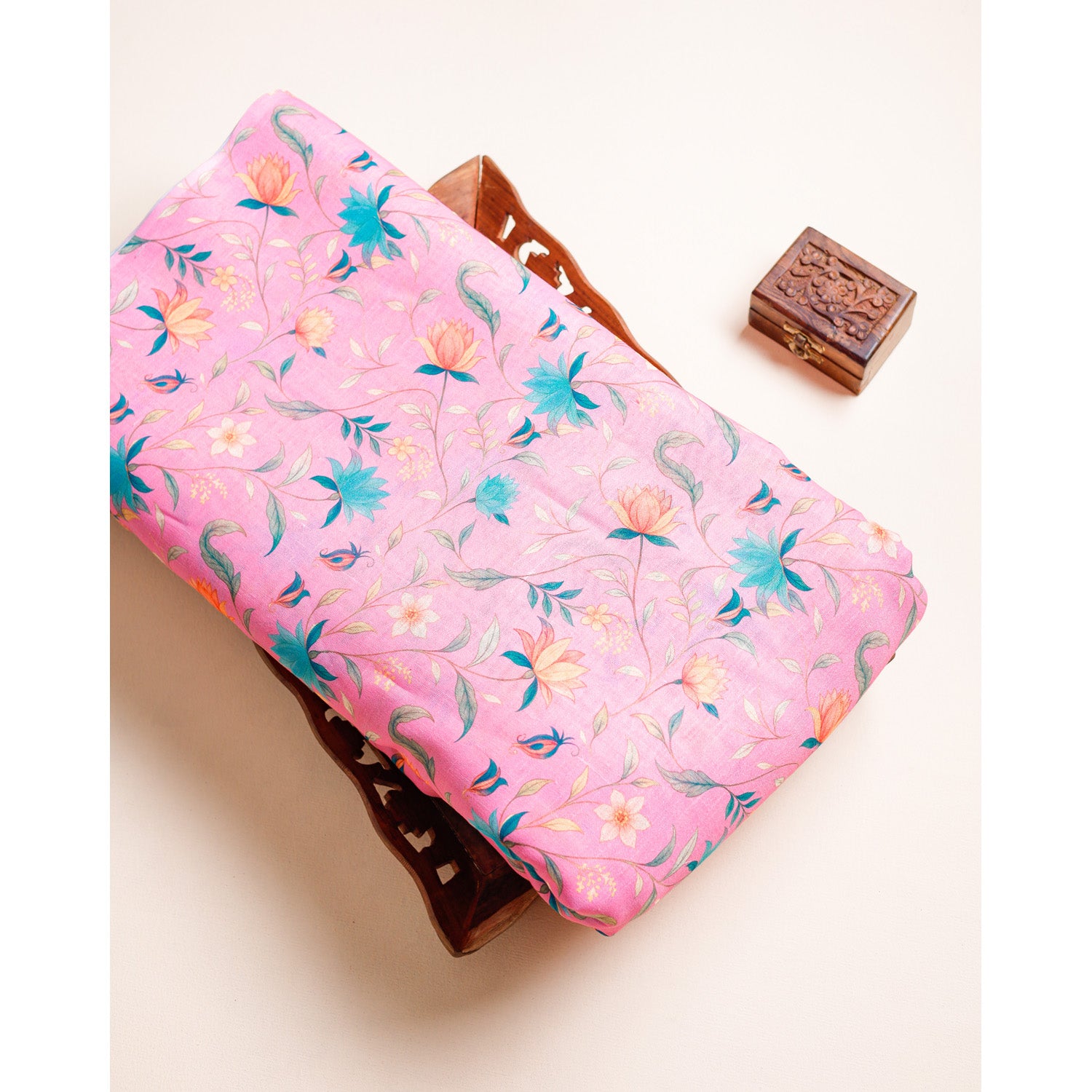 COTTON LINEN PRINTED FABRIC