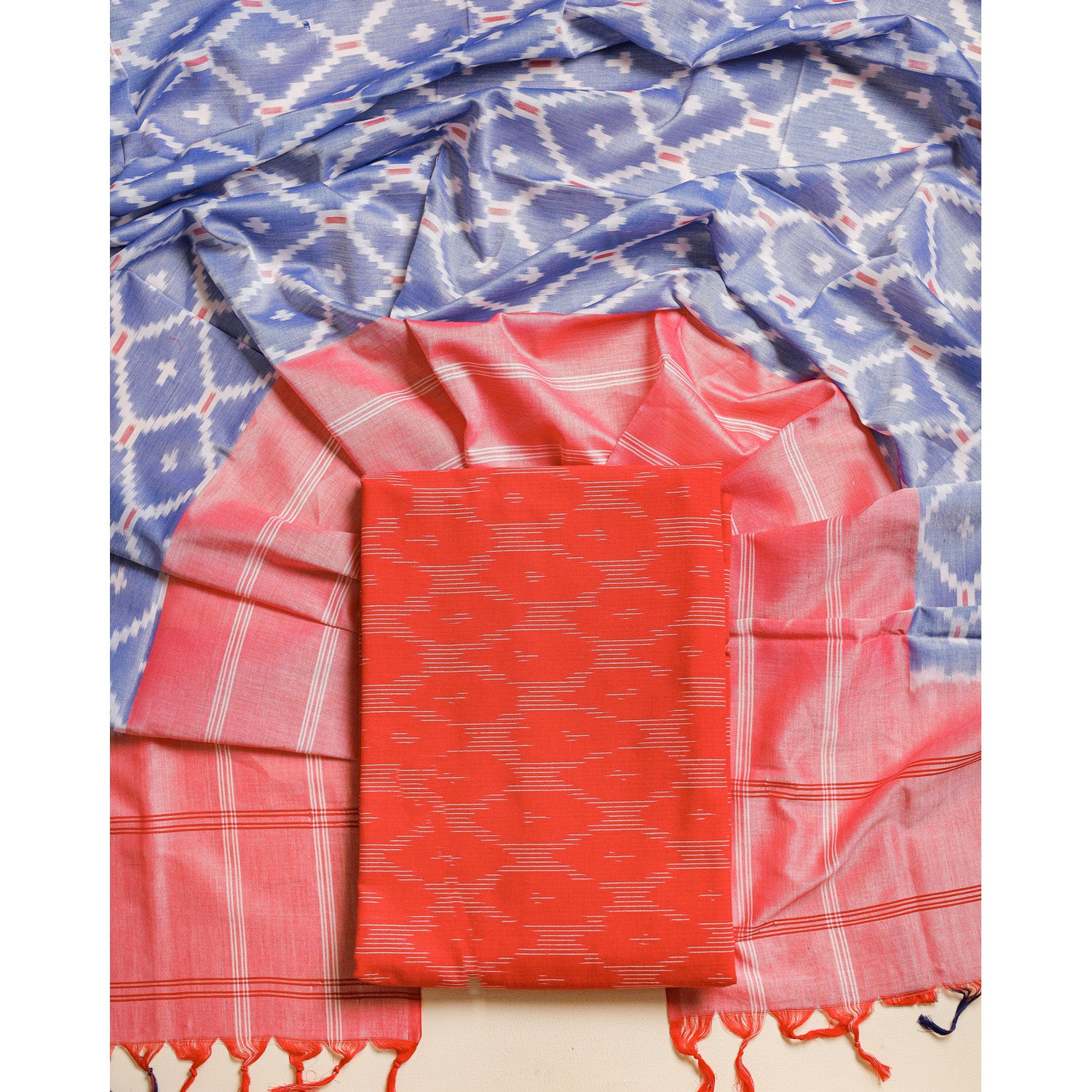PURE COTTON IKAT 2 PIECE SET