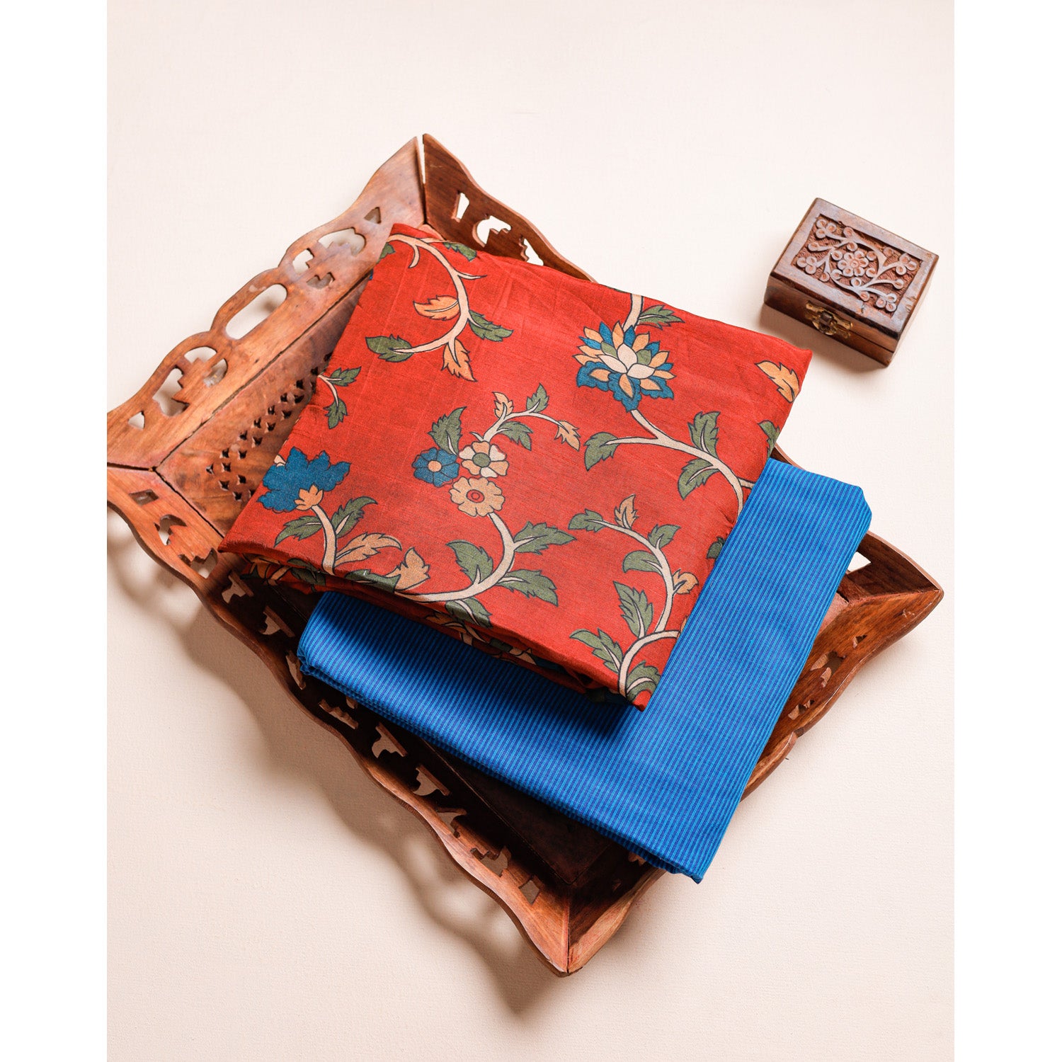 KALAMKARI DOLA SILK MIX & MATCH