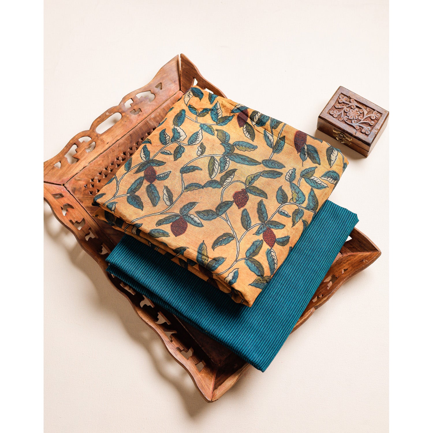 KALAMKARI DOLA SILK MIX & MATCH