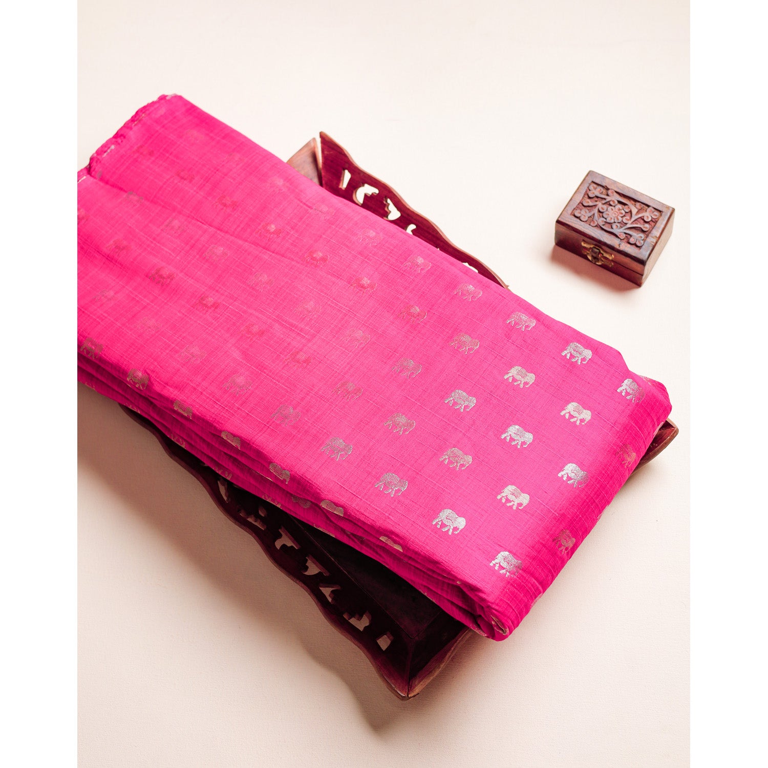 DUPION SILK BROCADE FABRIC