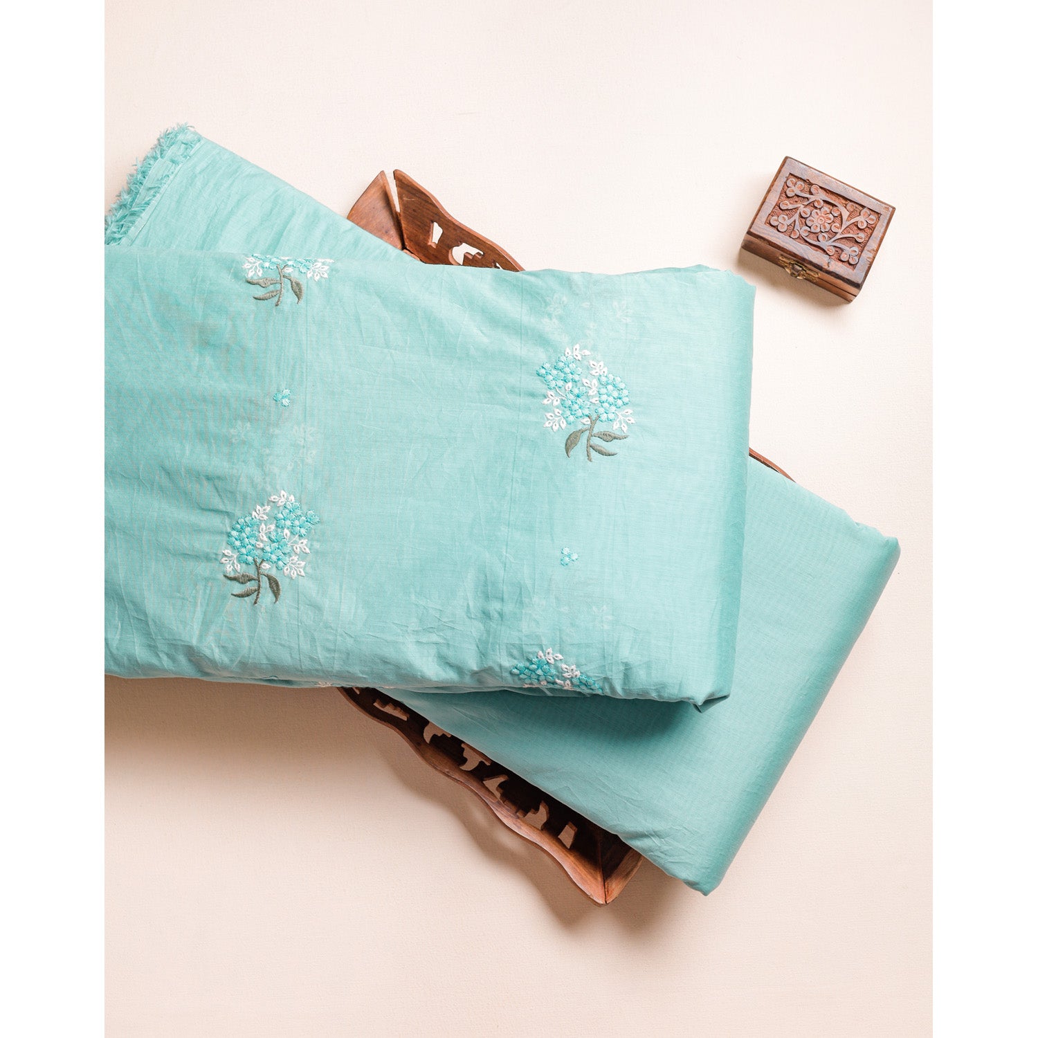 CHANDERI EMBROIDERED & PLAIN FABRICS
