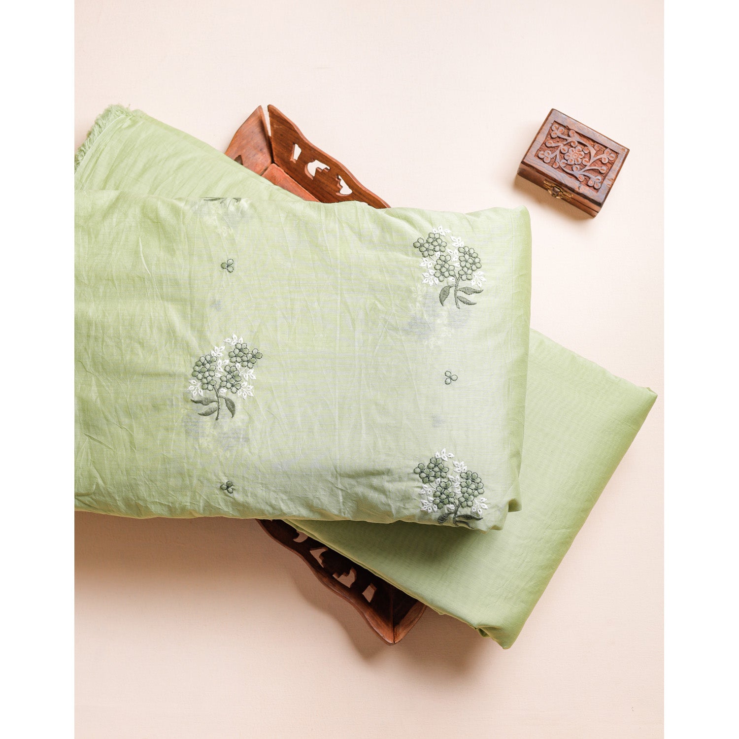 CHANDERI EMBROIDERED & PLAIN FABRICS
