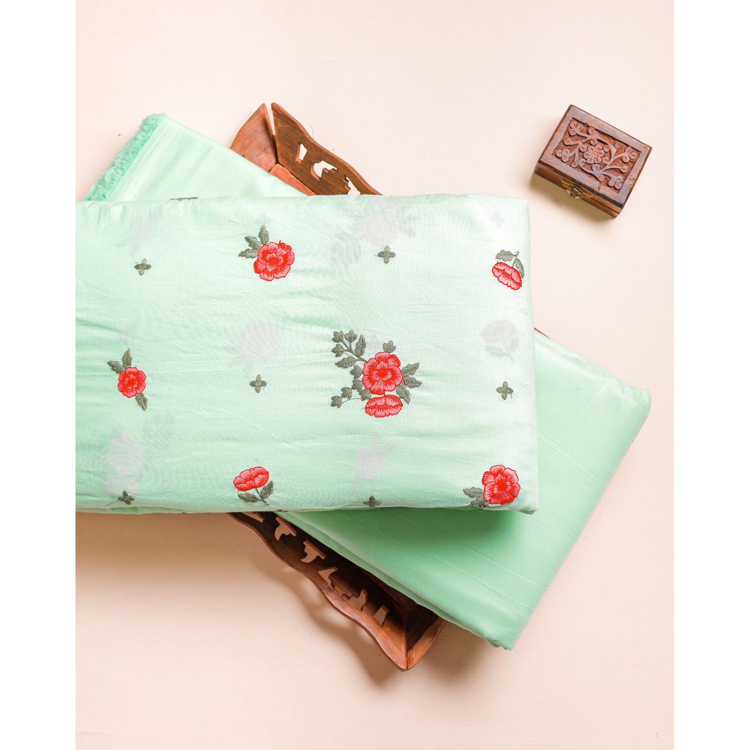 CHANDERI EMBROIDERED & PLAIN FABRICS