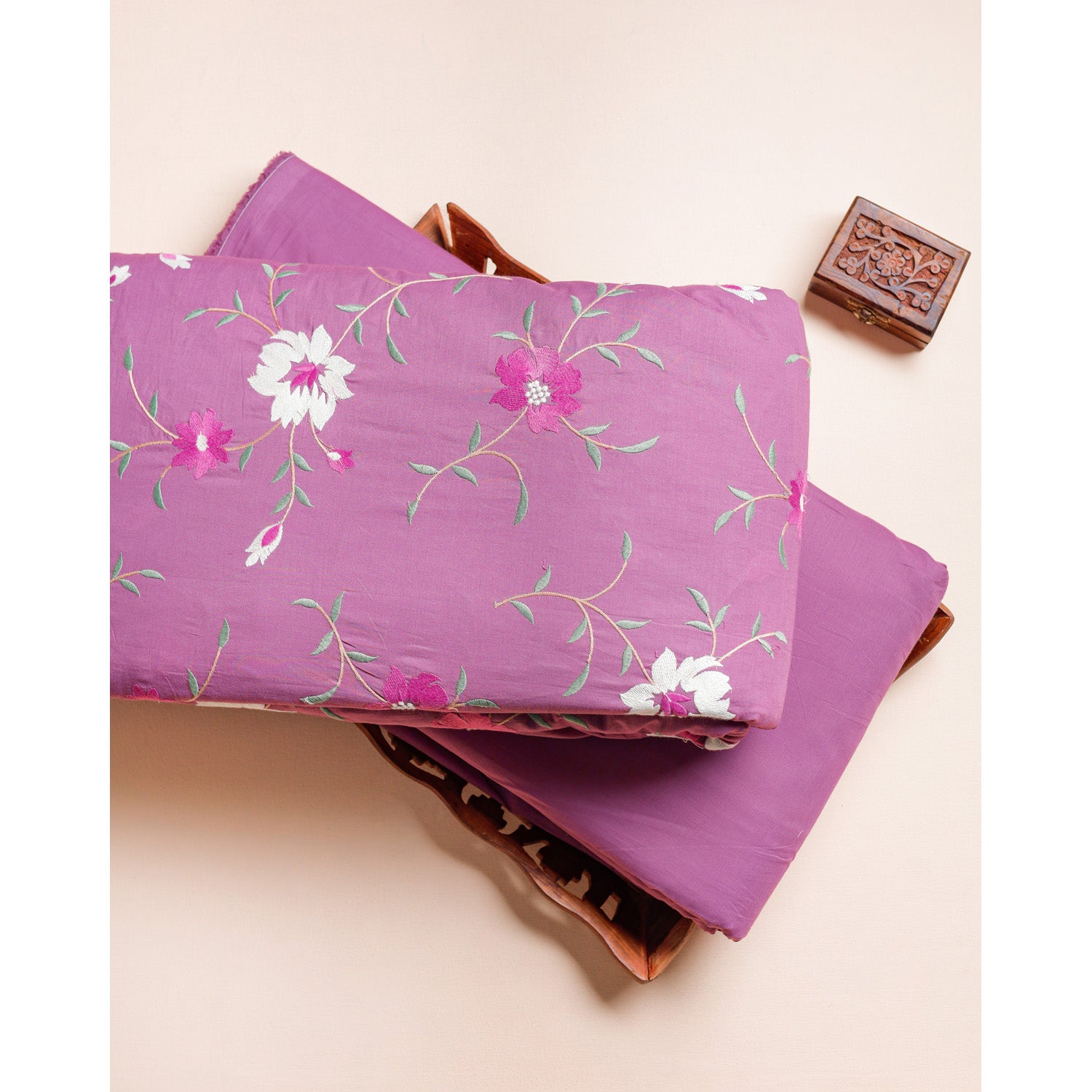 CHANDERI EMBROIDERED & PLAIN FABRICS