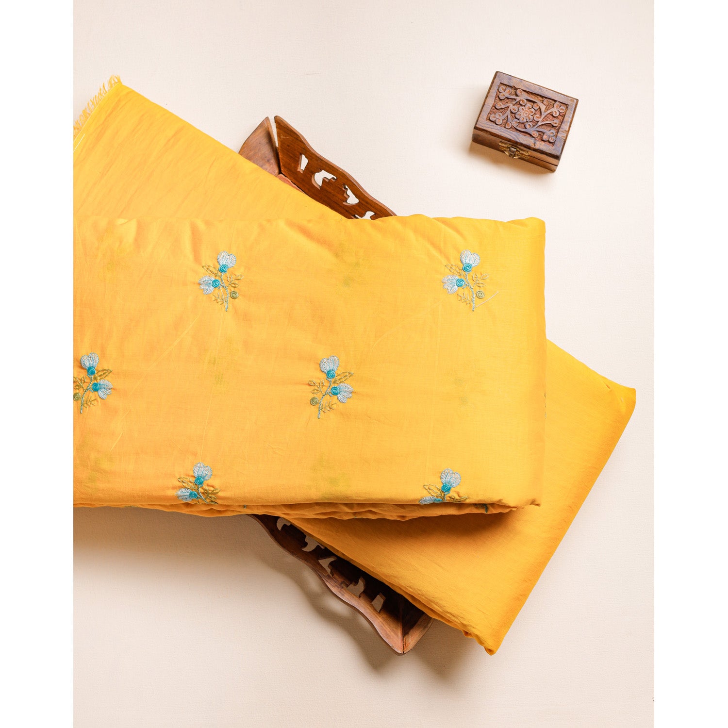 CHANDERI EMBROIDERED & PLAIN FABRICS