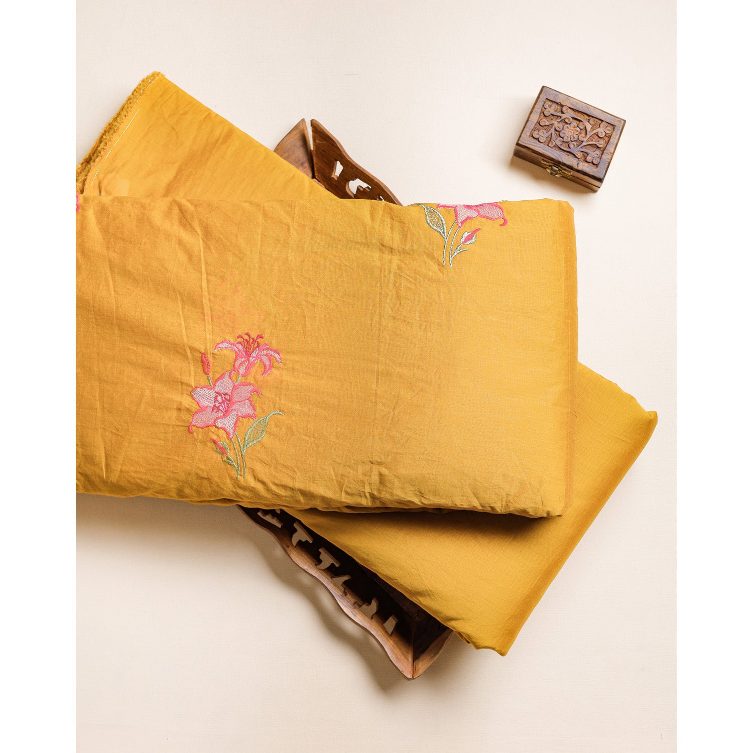CHANDERI EMBROIDERED & PLAIN FABRICS