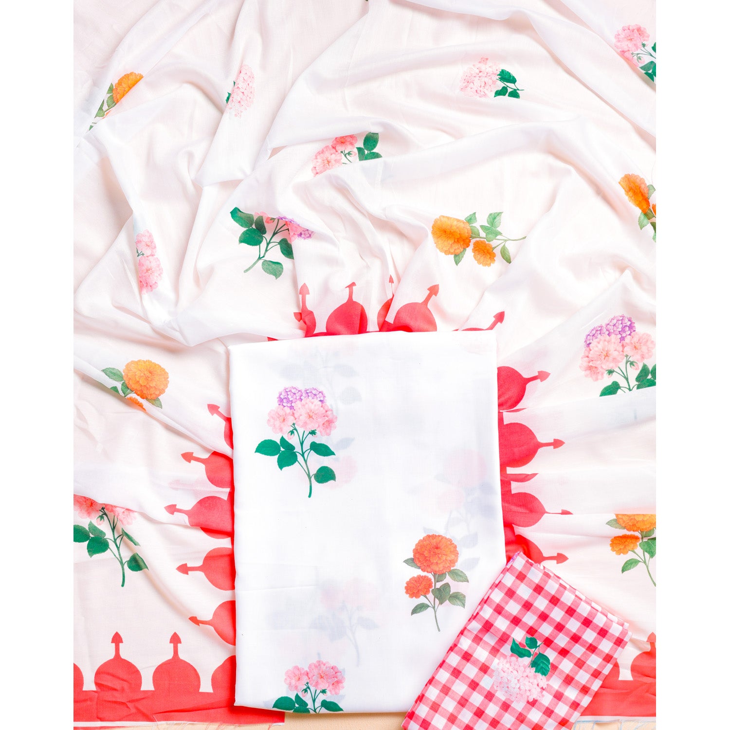 COTTON MUL PRINTED SUIT SET