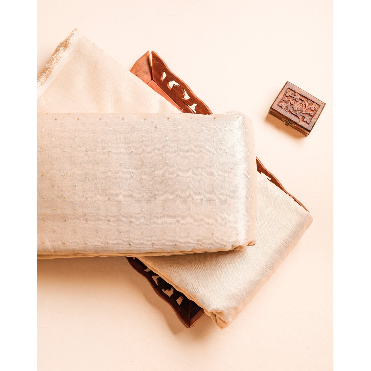 SEMI TISSUE BROCADE & PLAIN FABRICS