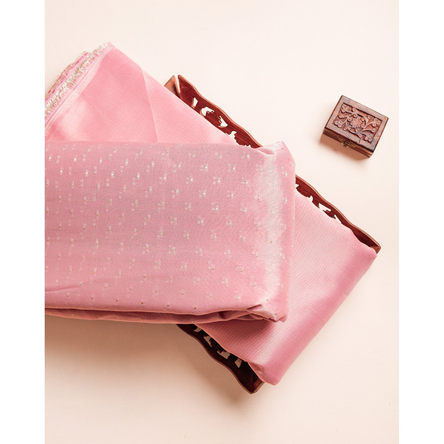 SEMI TISSUE BROCADE & PLAIN FABRICS