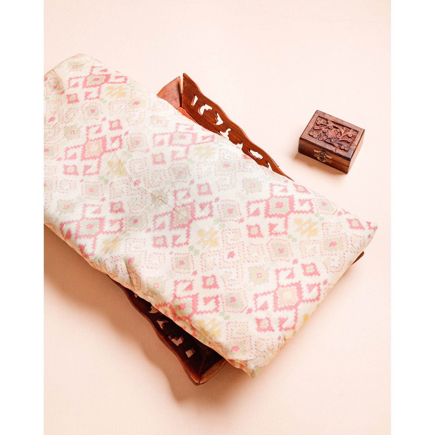 SOFT SILK PRINTED IKAT FABRIC