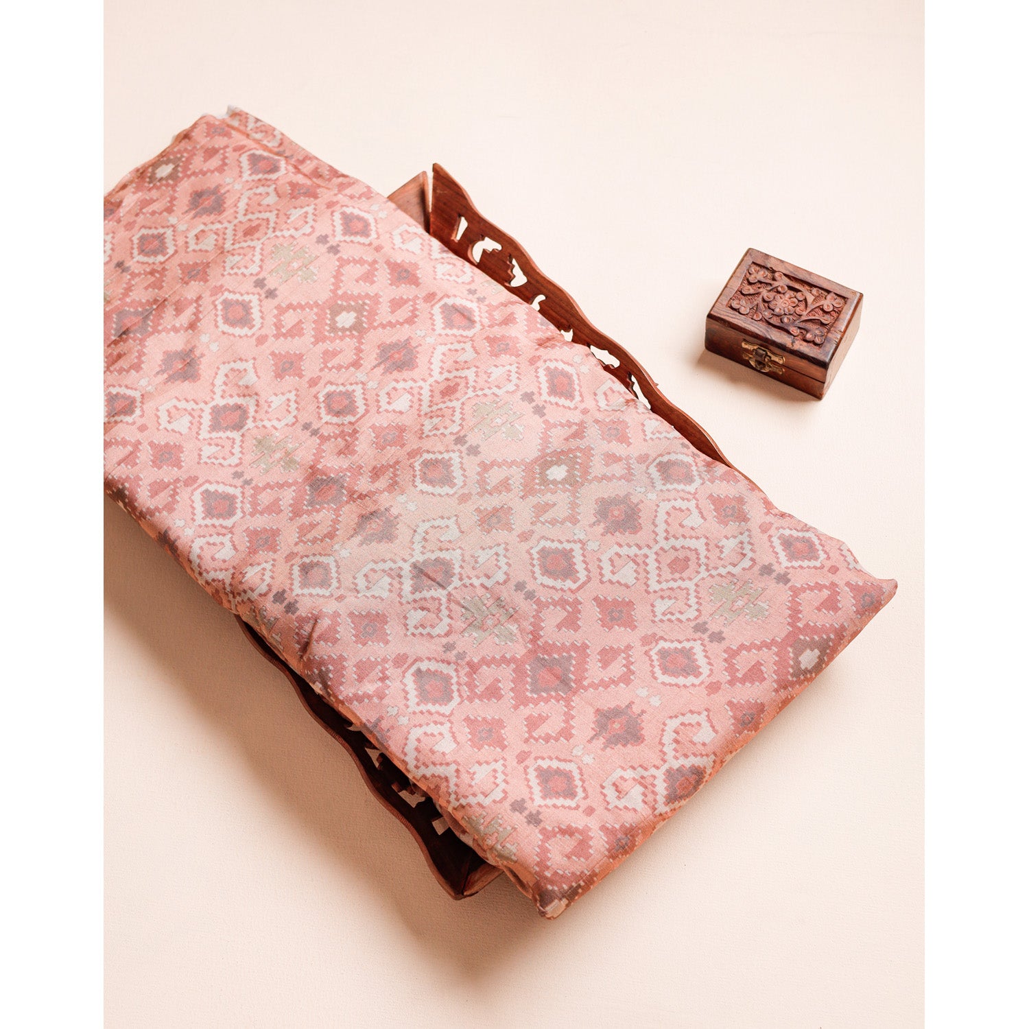 SOFT SILK PRINTED IKAT FABRIC