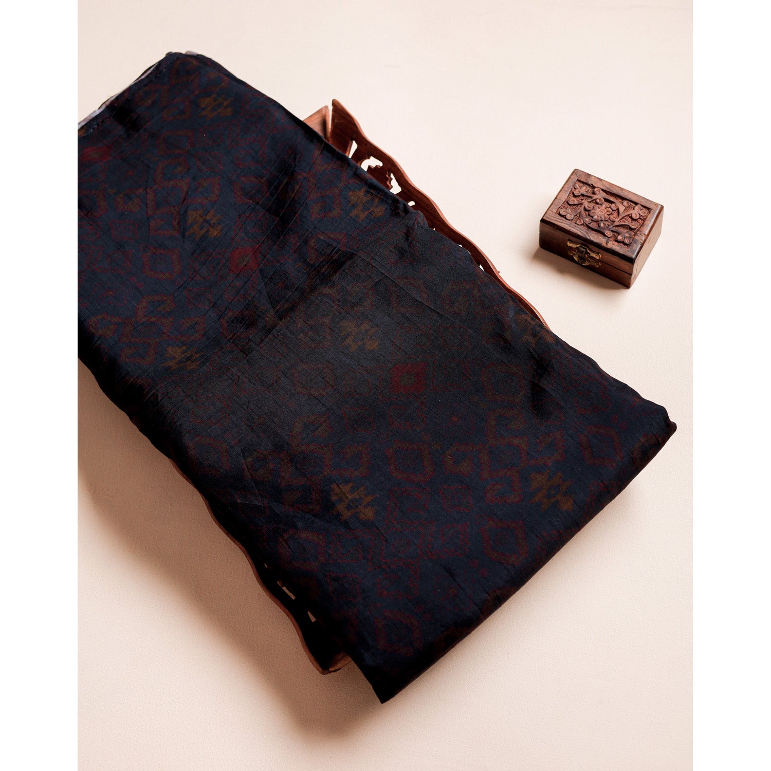 SOFT SILK PRINTED IKAT FABRIC