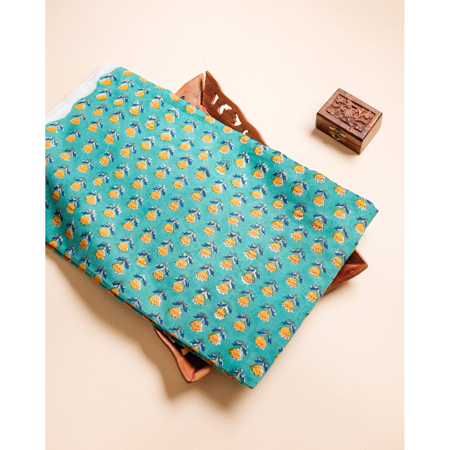 PURE COTTON HANDBLOCK PRINTED FABRIC
