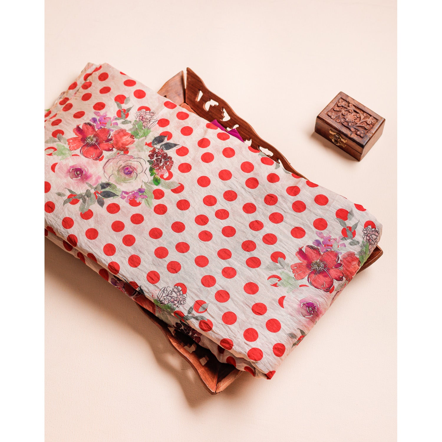MOGRA CHANDERI PRINTED FABRIC