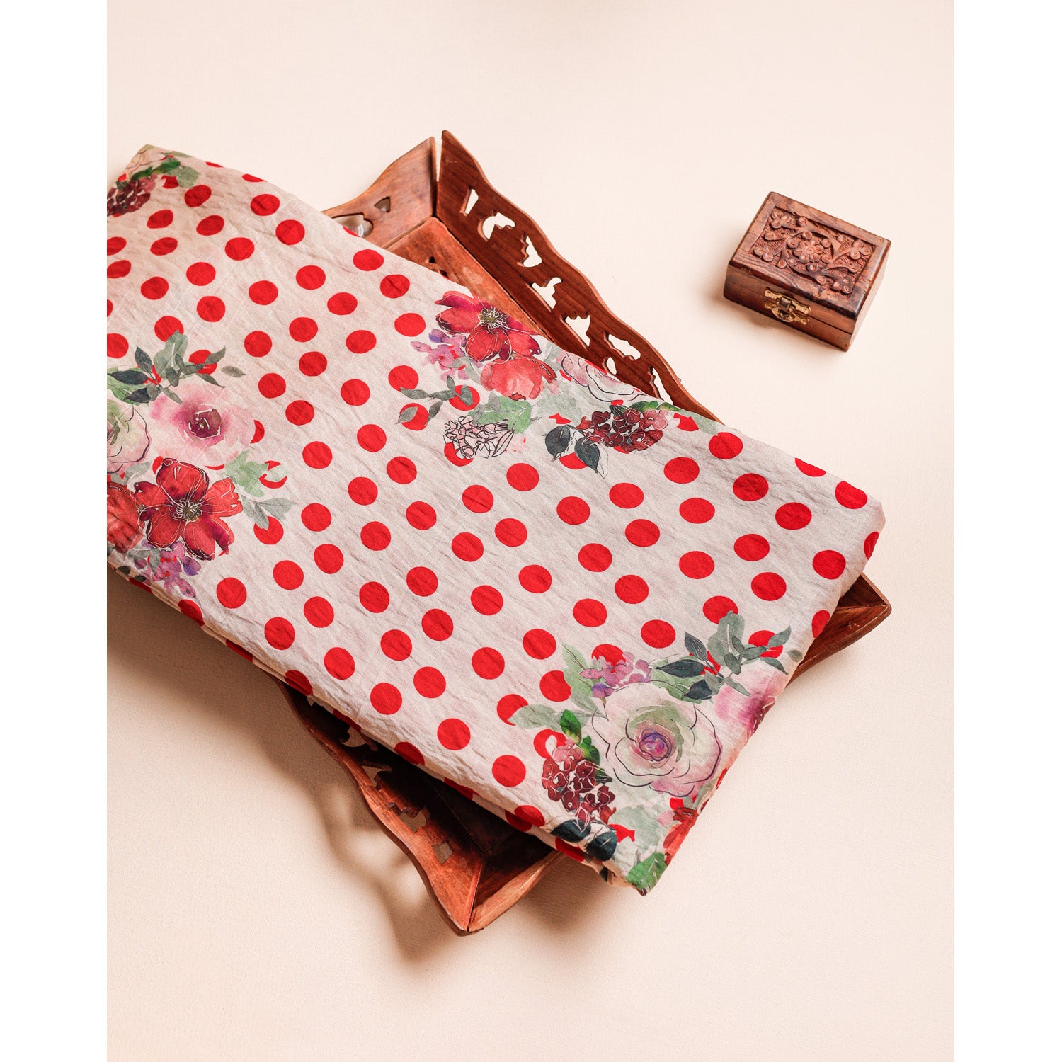 MOGRA CHANDERI PRINTED FABRIC