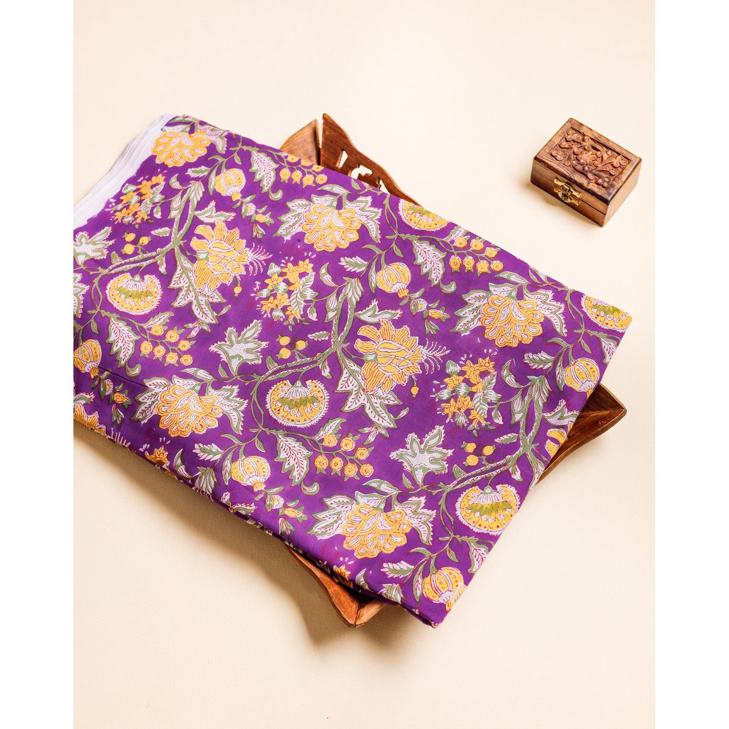 COTTON HANDBLOCK PRINTED FABRIC