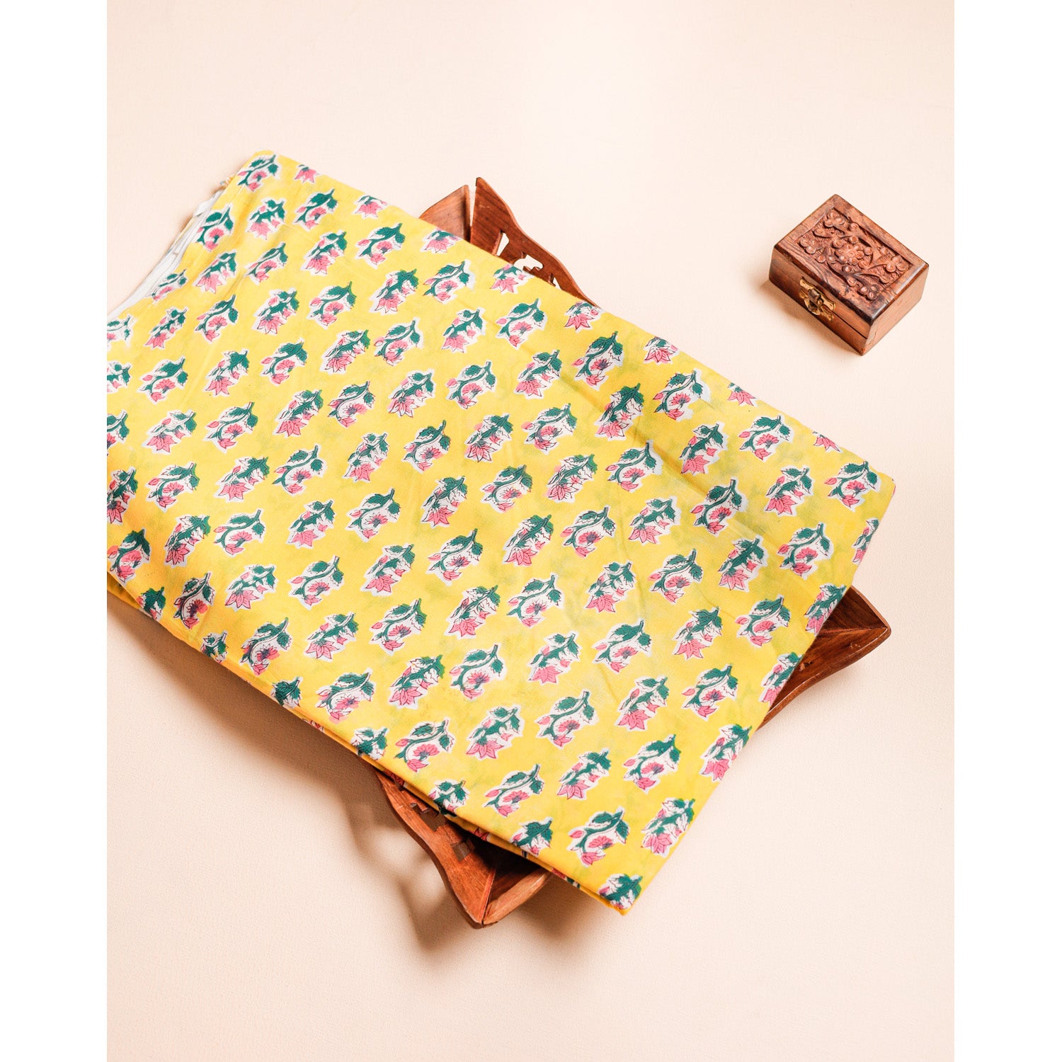 COTTON HANDBLOCK PRINTED FABRIC