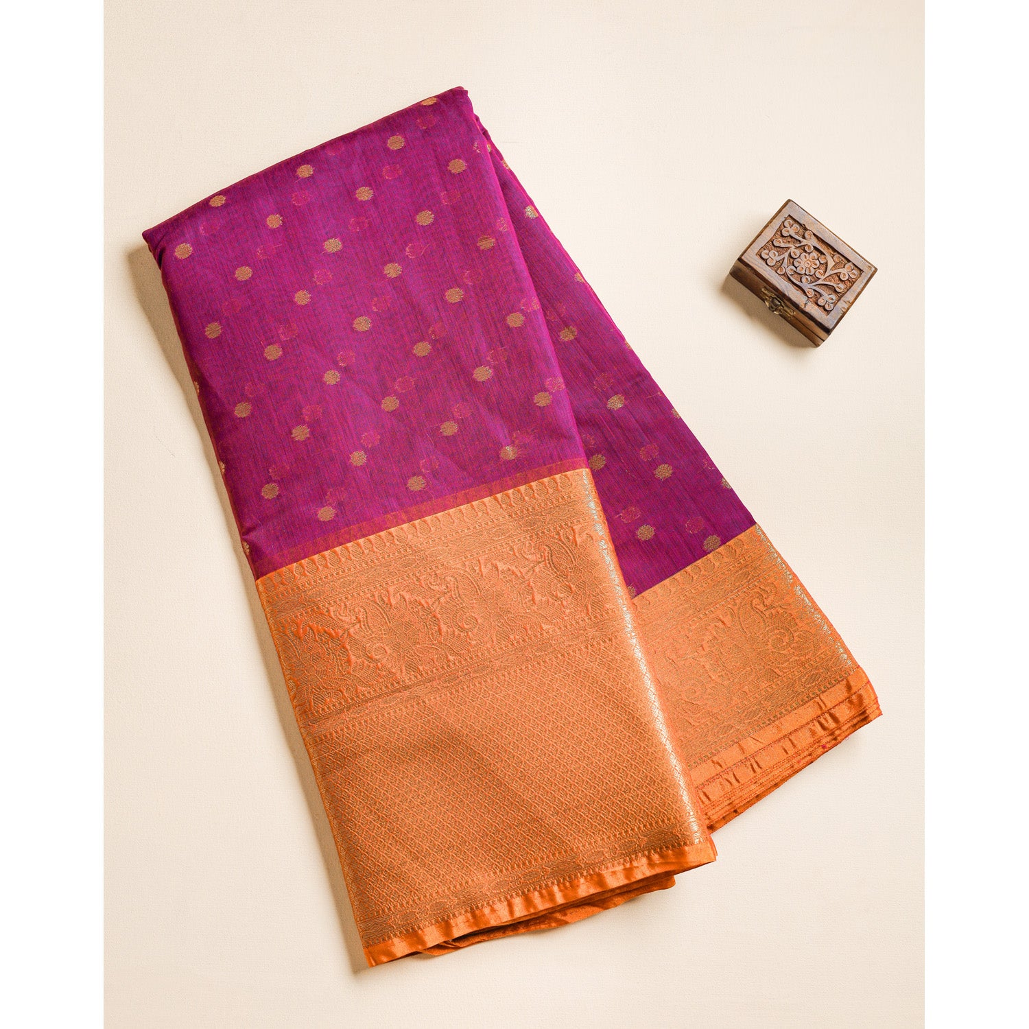 NARAYANPET COTTON SILK BORDER FABRIC