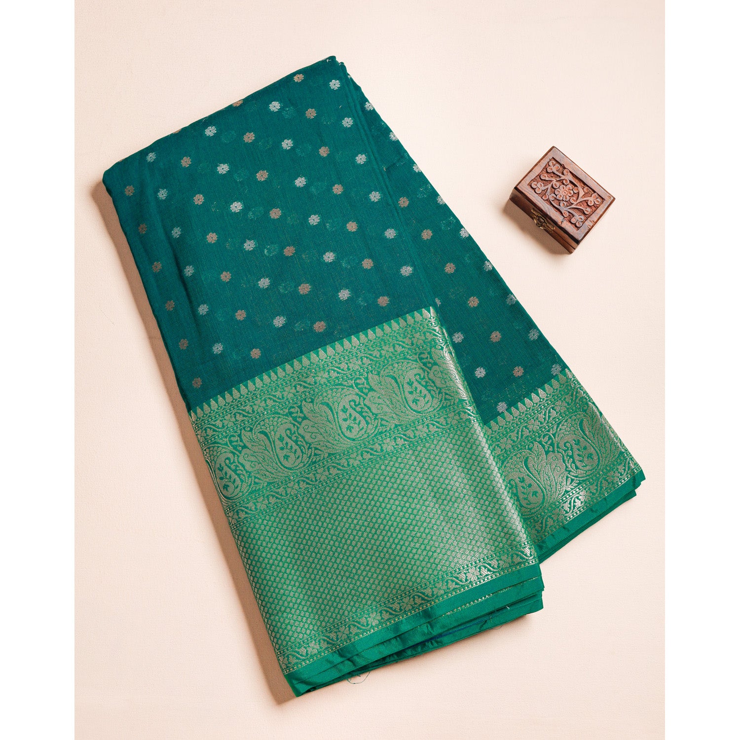 NARAYANPET COTTON SILK BORDER FABRIC