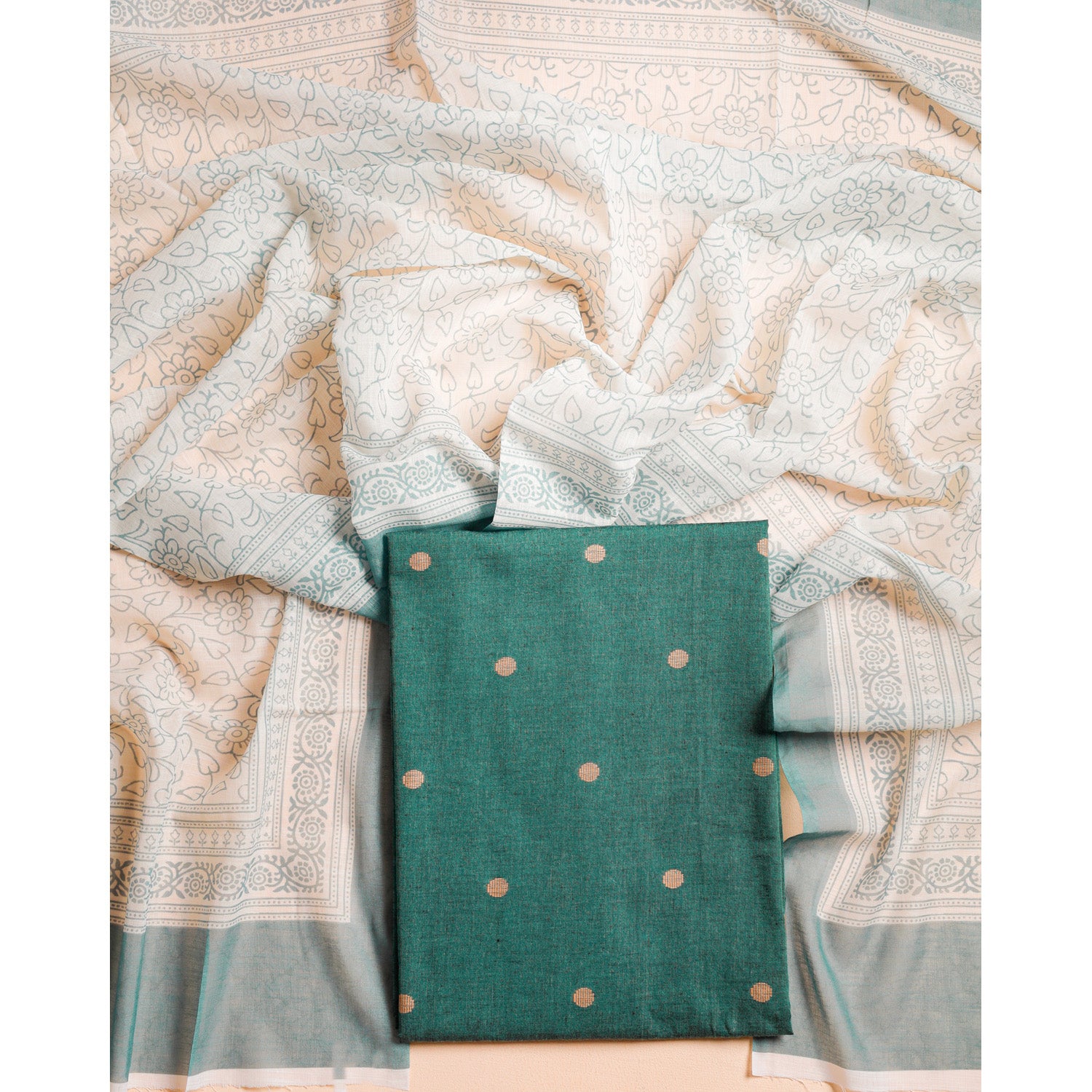 COTTON HANDLOOM 2 PIECE SET