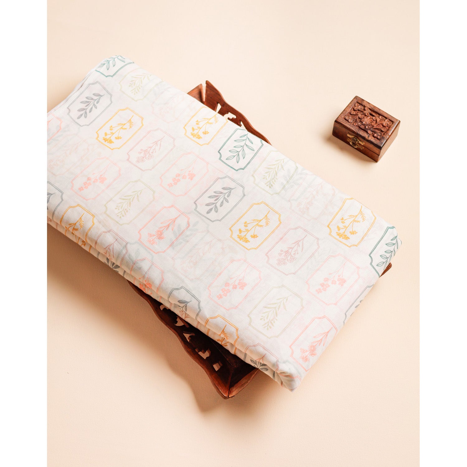 PURE COTTON MUL PRINTED FABRIC