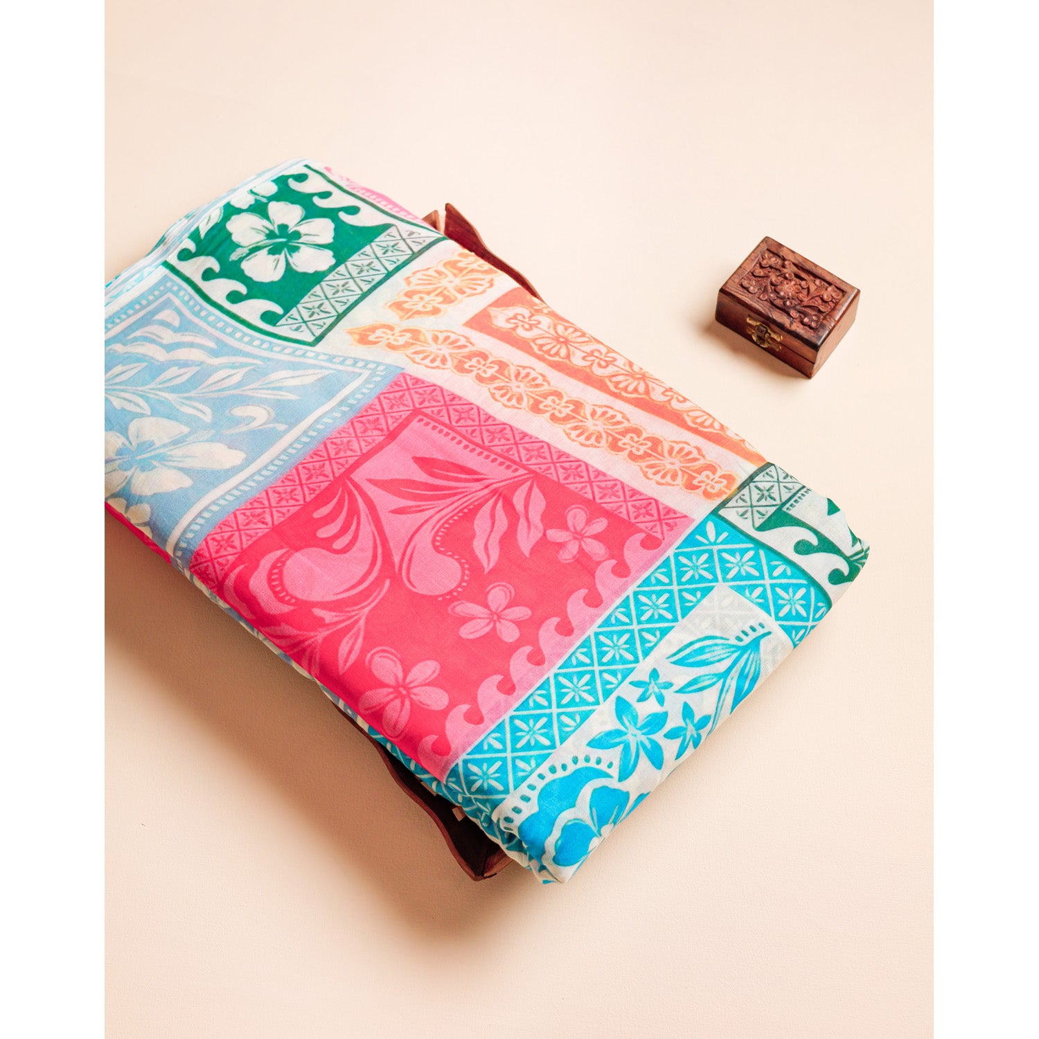 PURE COTTON MUL PRINTED FABRIC