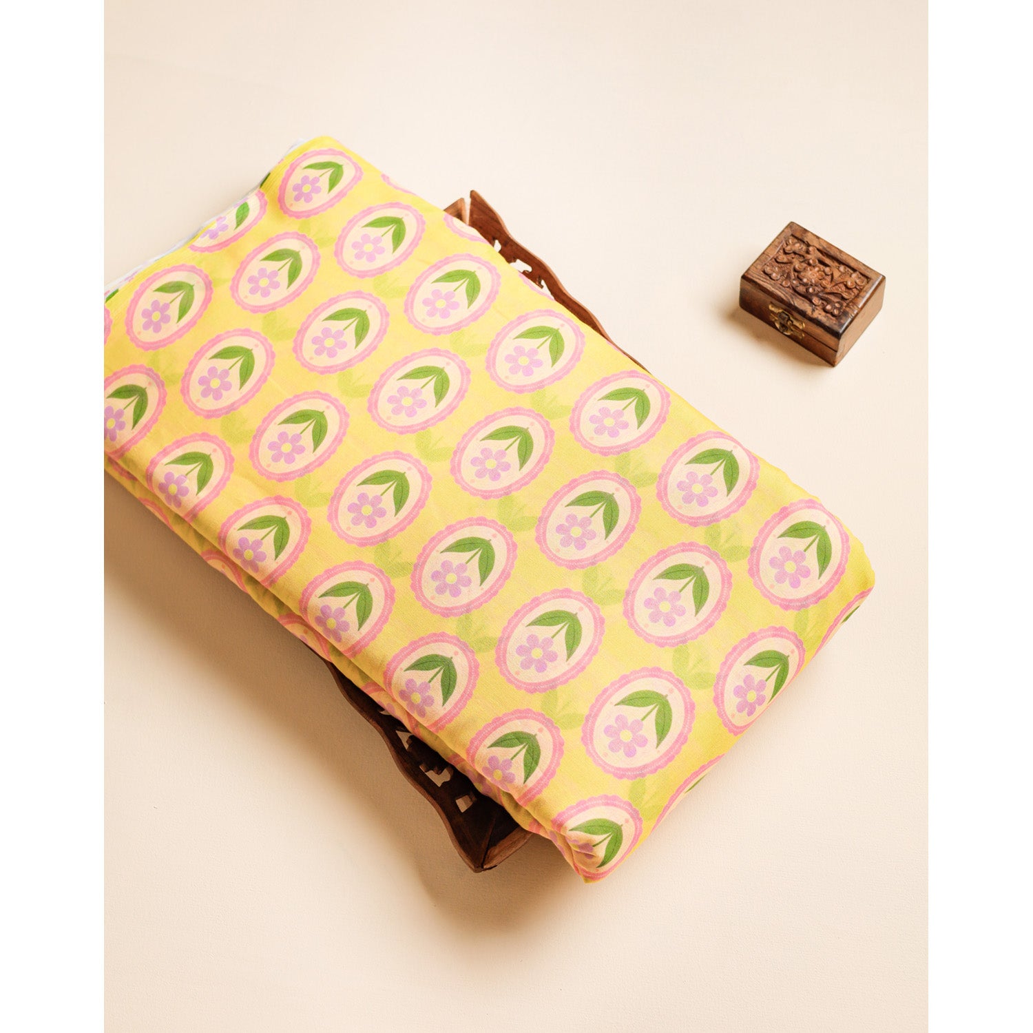 PURE COTTON MUL PRINTED FABRIC