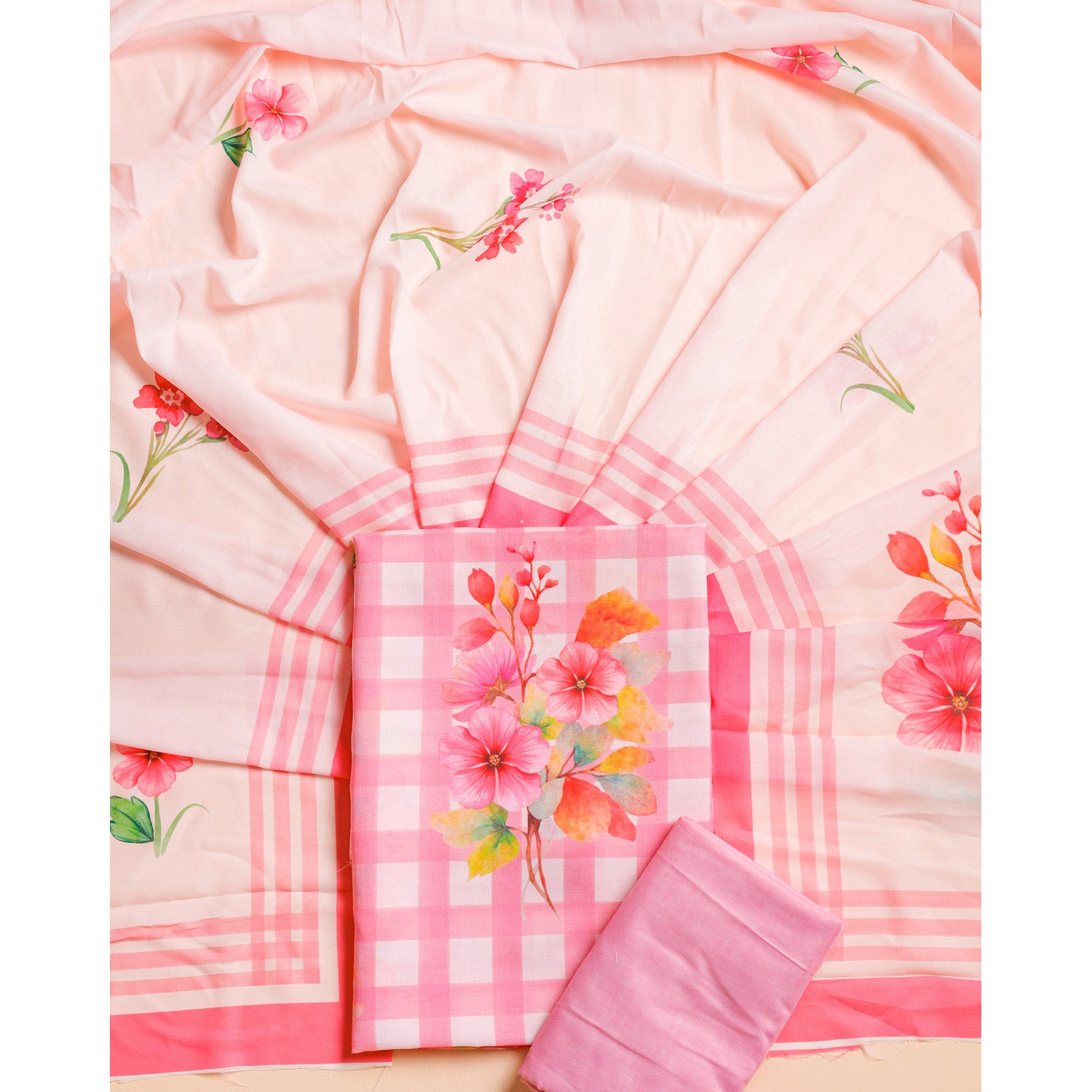 COTTON PRINTED SUIT SET