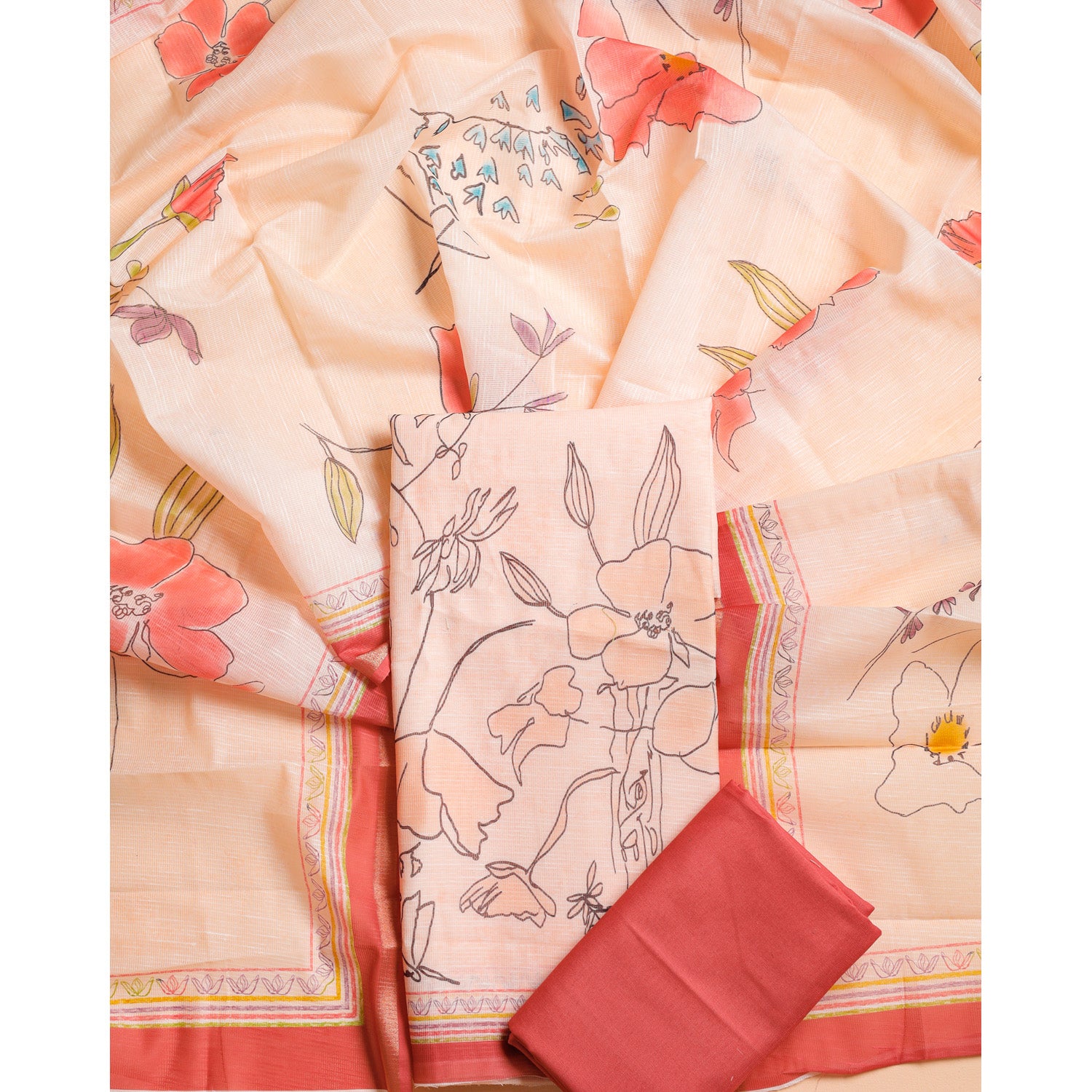 COTTON PRINTED SUIT SET