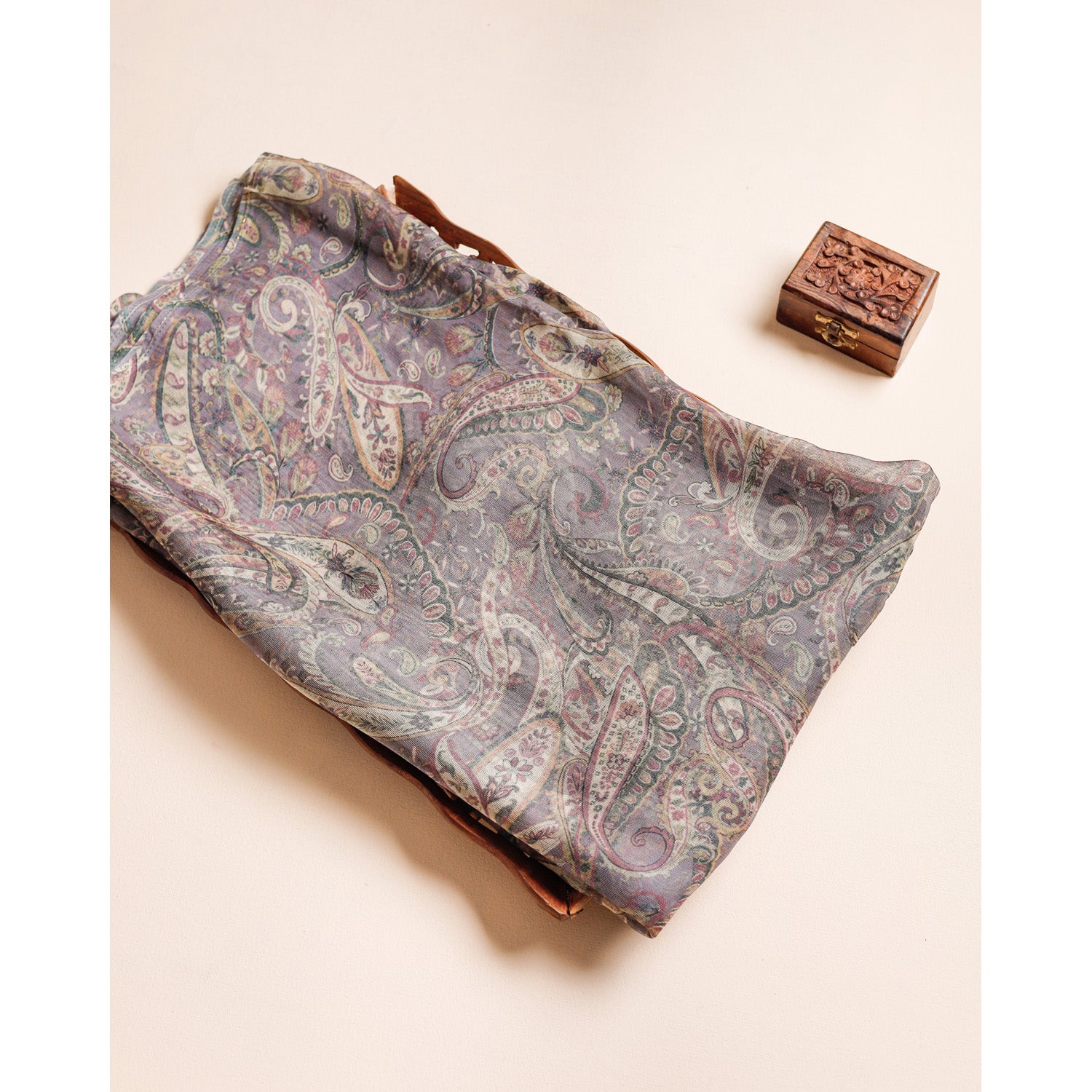 PURE JUTE VISCOSE SILK PRINTED FABRIC