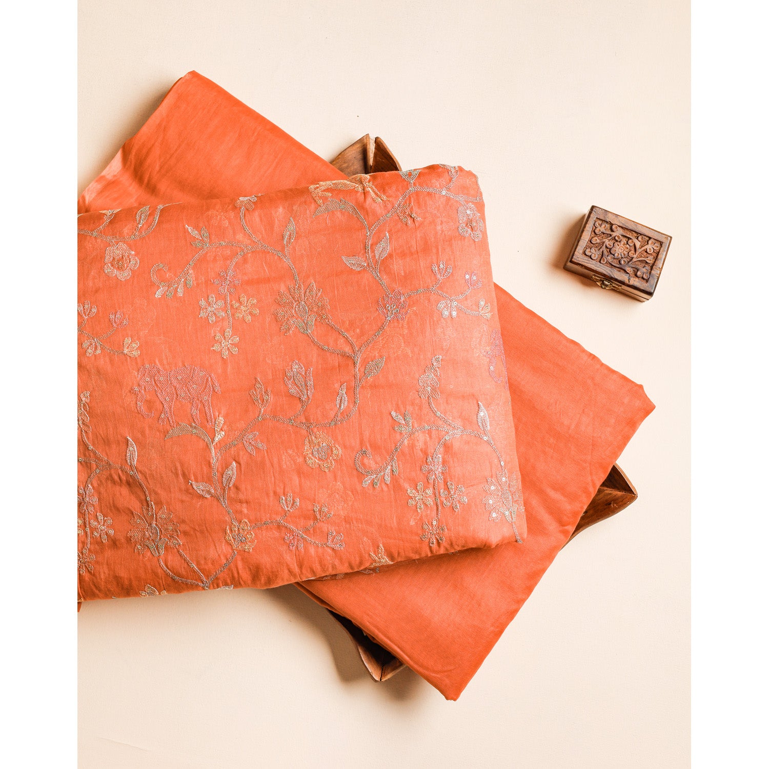 PURE BANARASI MUL CHANDERI EMBROIDERED & PLAIN FABRICS