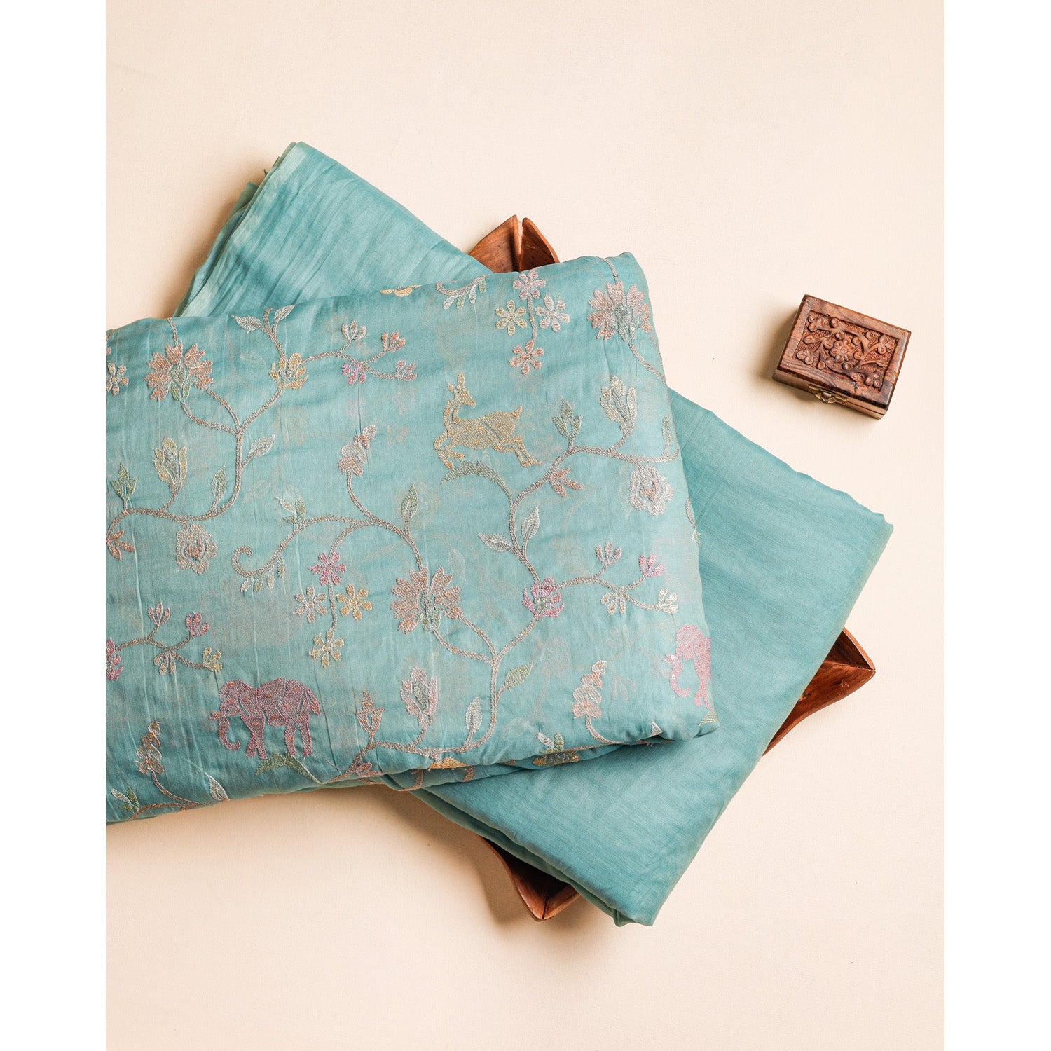 PURE BANARASI MUL CHANDERI EMBROIDERED & PLAIN FABRICS