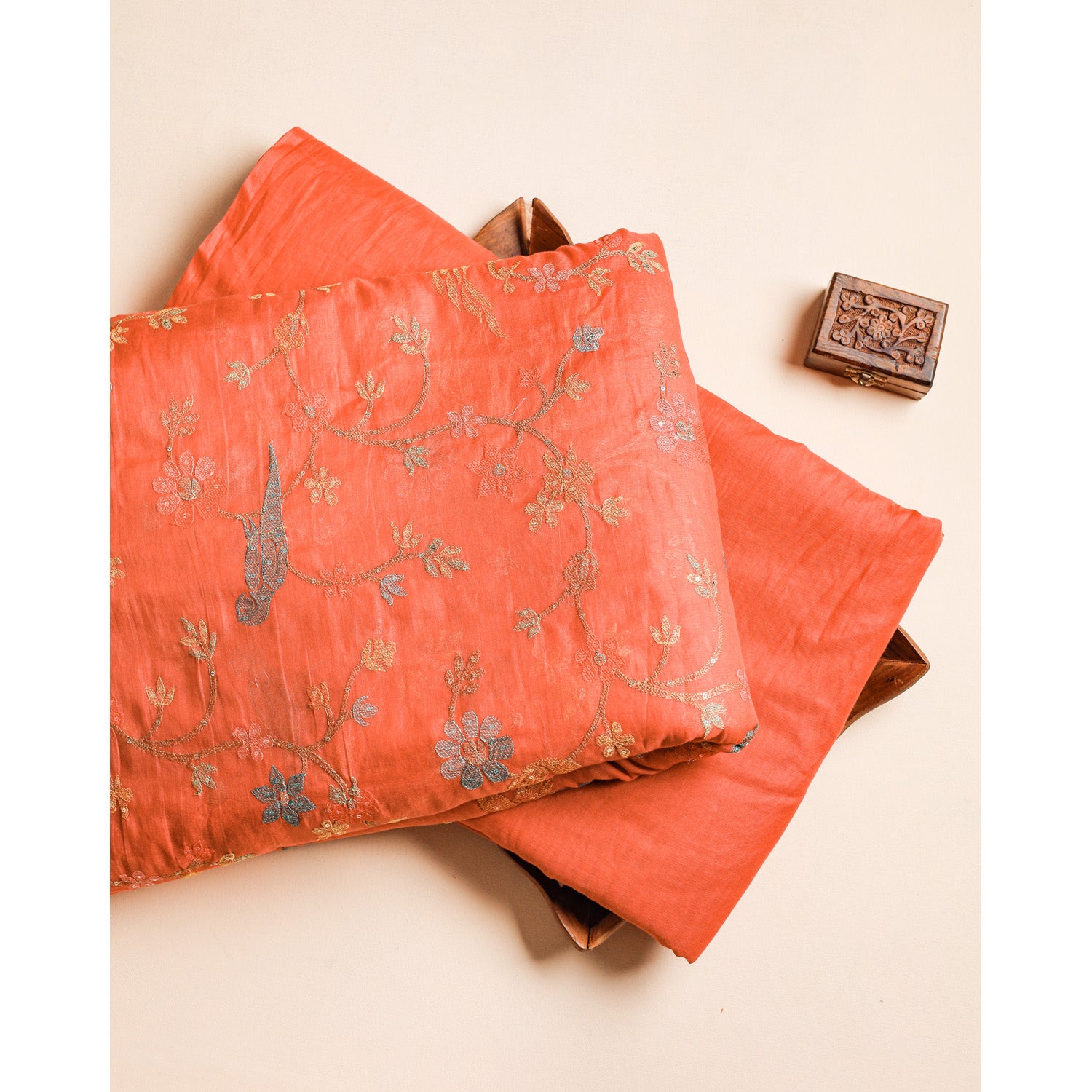 PURE BANARASI MUL CHANDERI EMBROIDERED & PLAIN FABRICS