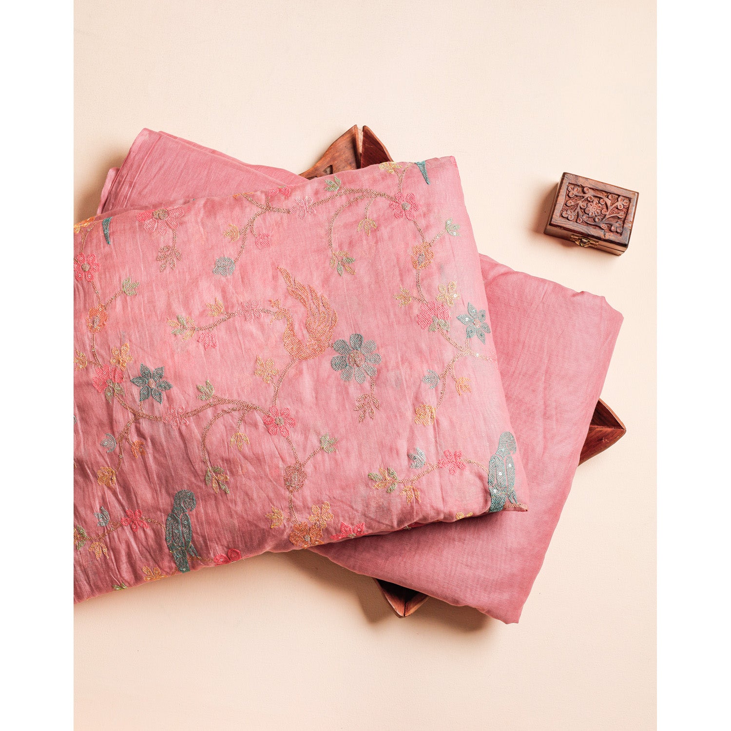 PURE BANARASI MUL CHANDERI EMBROIDERED & PLAIN FABRICS
