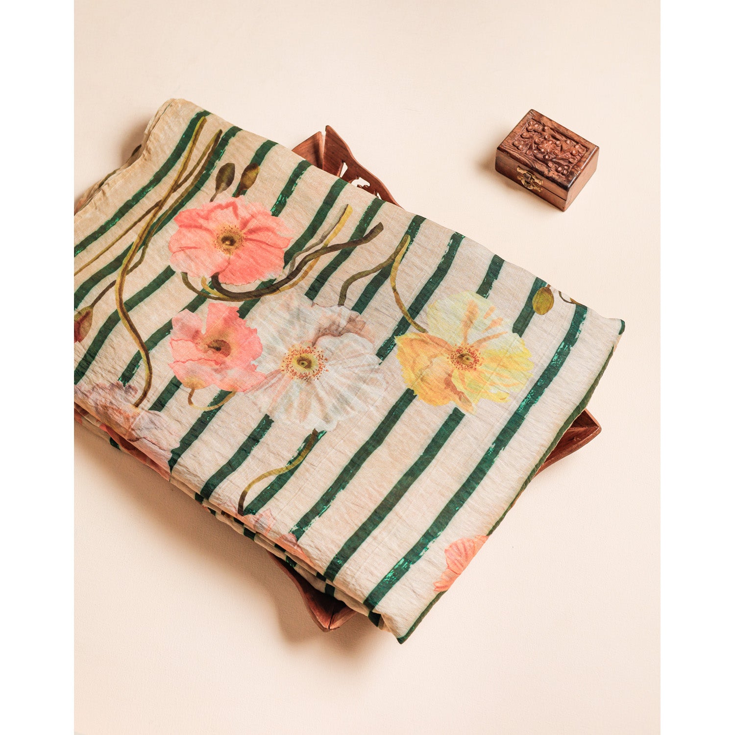 MOGRA CHANDERI PRINTED FABRIC