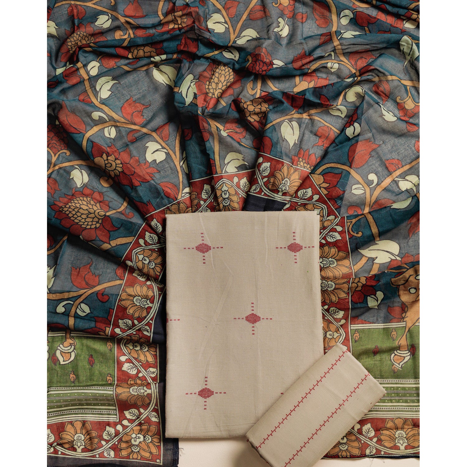 PURE COTTON WOVEN SUIT SET