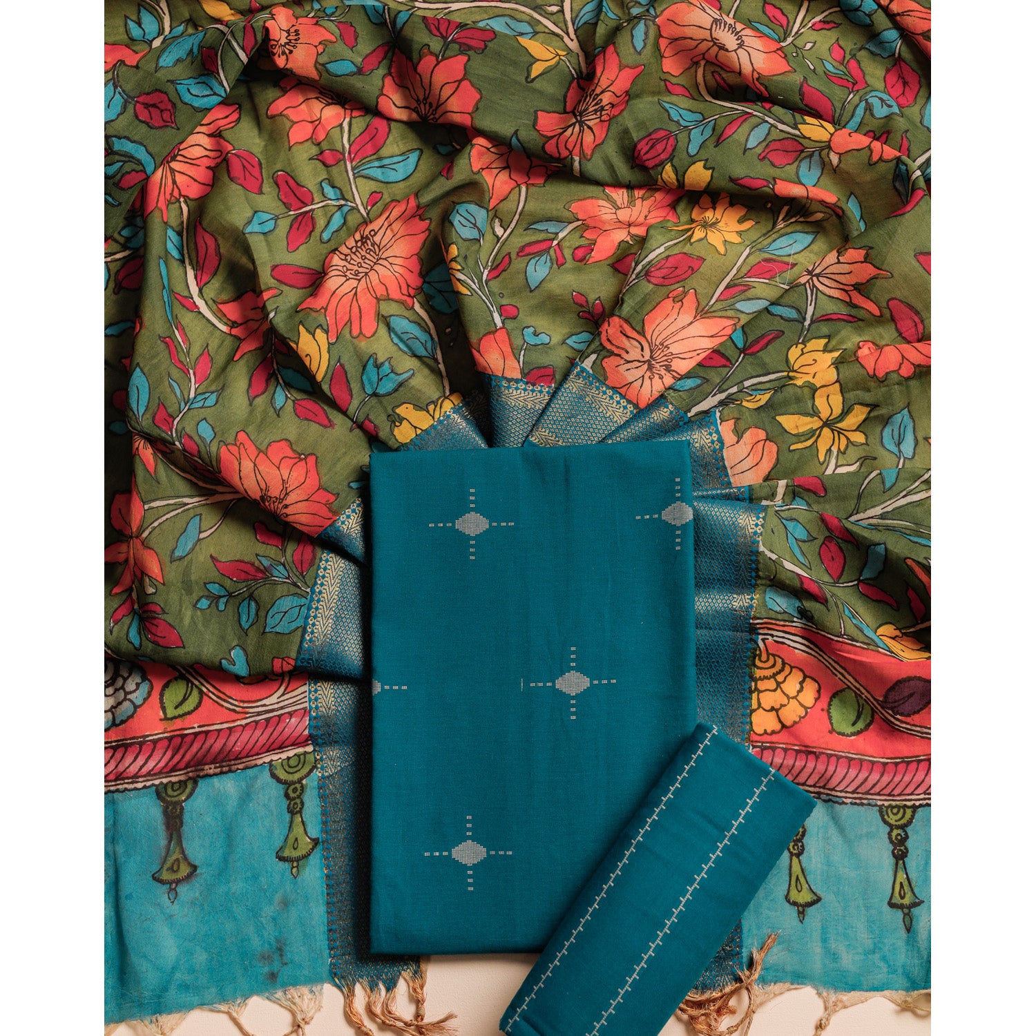 PURE COTTON WOVEN SUIT SET