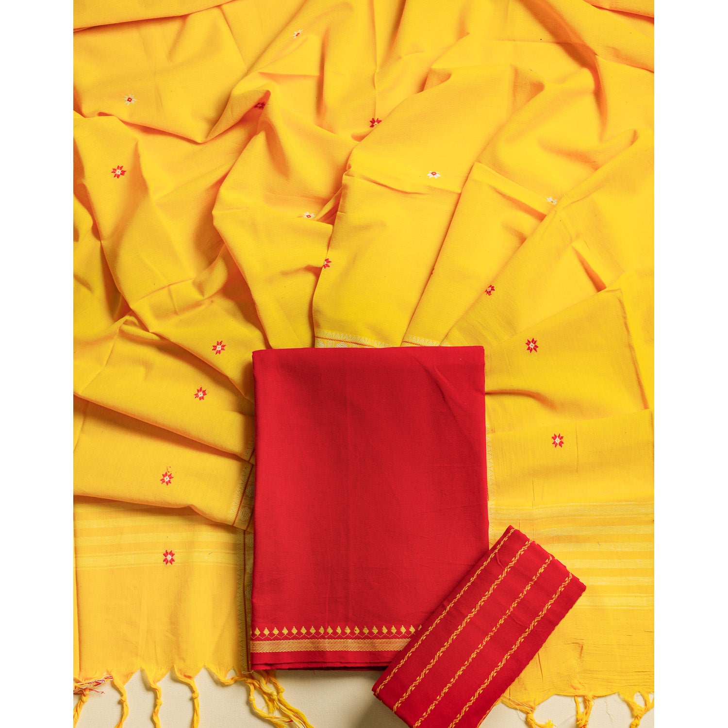 PURE COTTON HANDLOOM SUIT SET