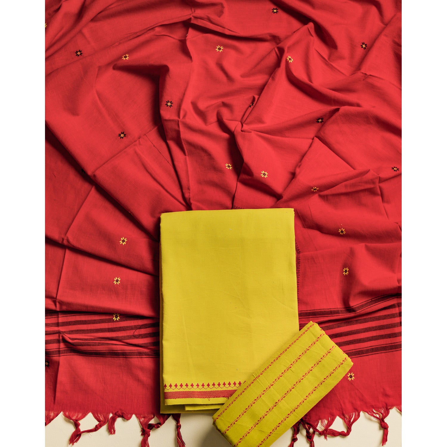 PURE COTTON HANDLOOM SUIT SET
