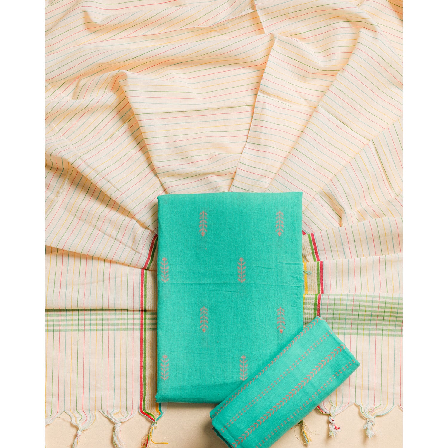 PURE COTTON HANDLOOM SUIT SET