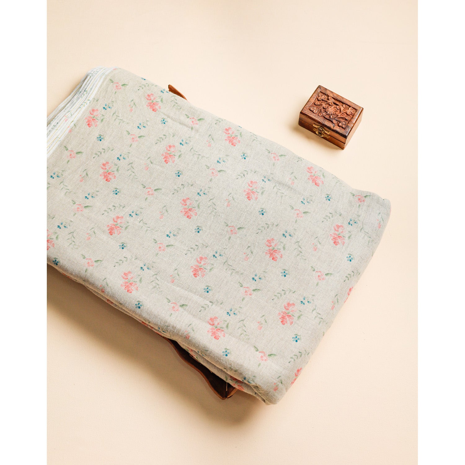 PURE COTTON JUTE DIGITAL PRINTED FABRIC