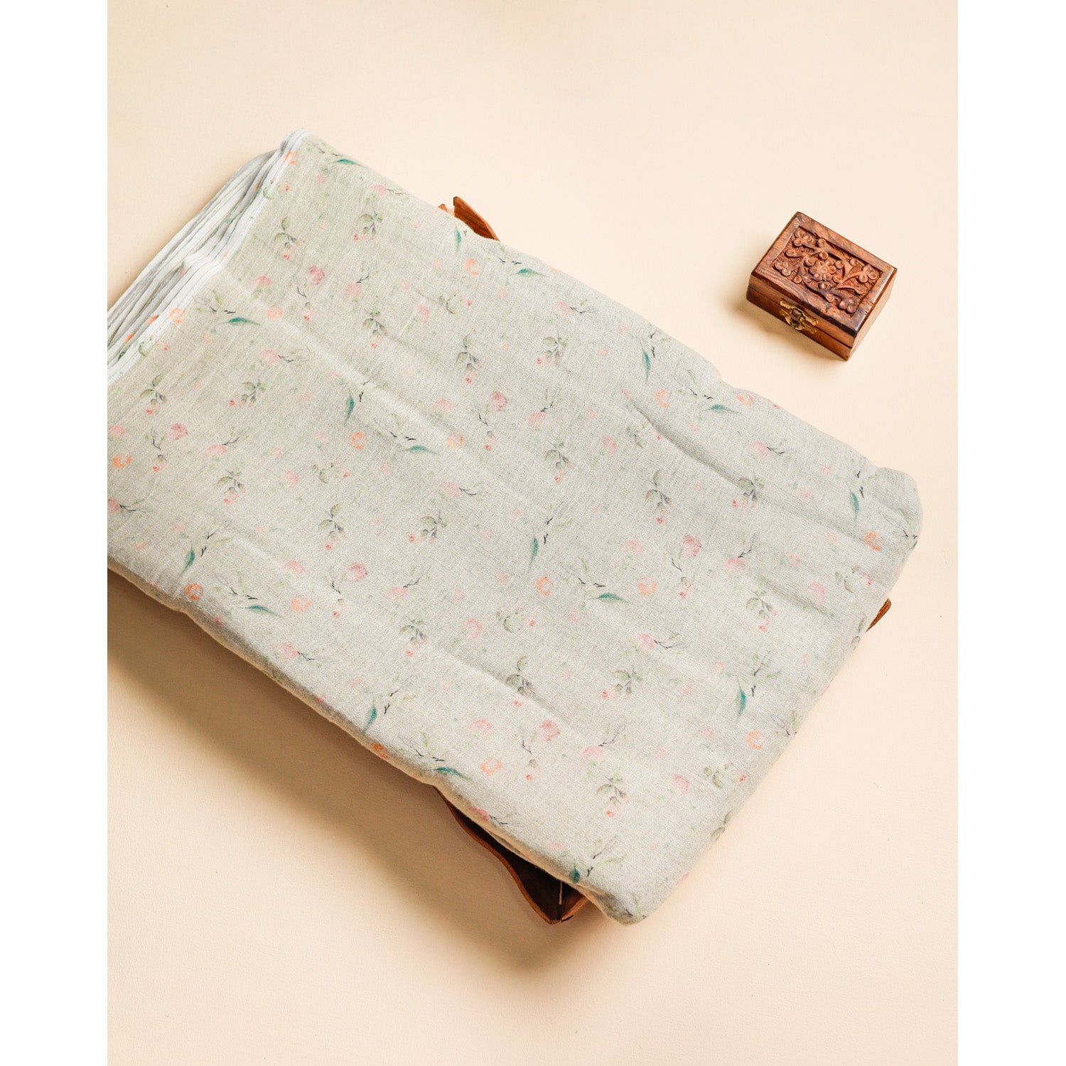PURE COTTON JUTE DIGITAL PRINTED FABRIC