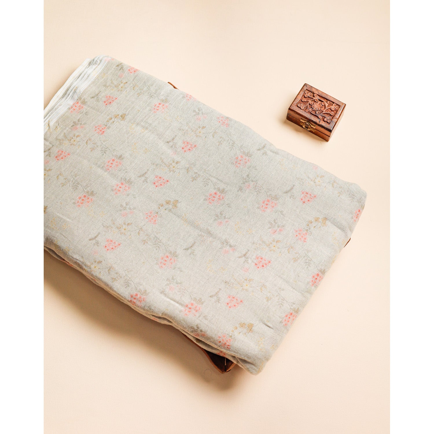 PURE COTTON JUTE DIGITAL PRINTED FABRIC